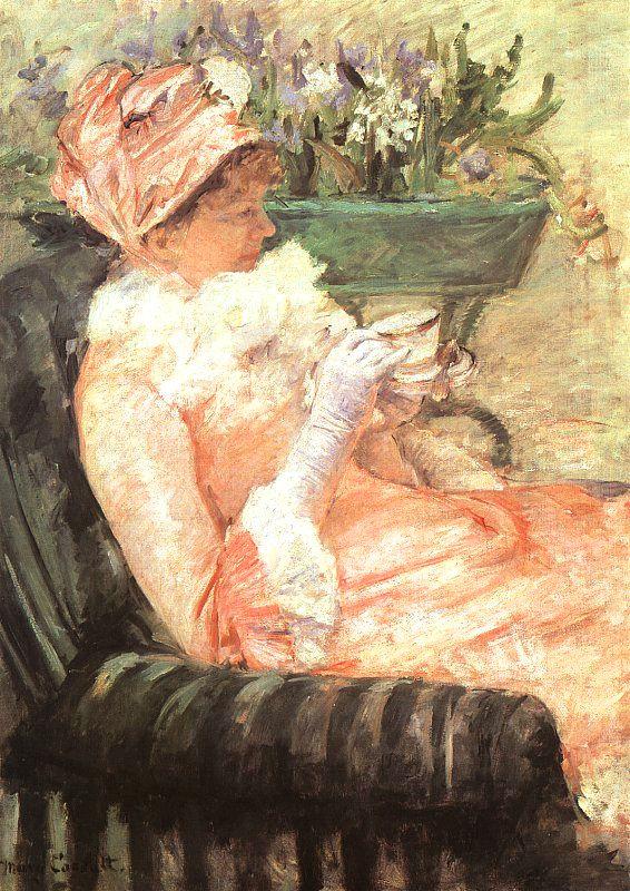Mary Cassatt The Cup of Tea 1 France oil painting art
